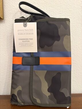 Pottery Barn Kids Mark & Graham Camouflage Changing Pad Clutch NWT